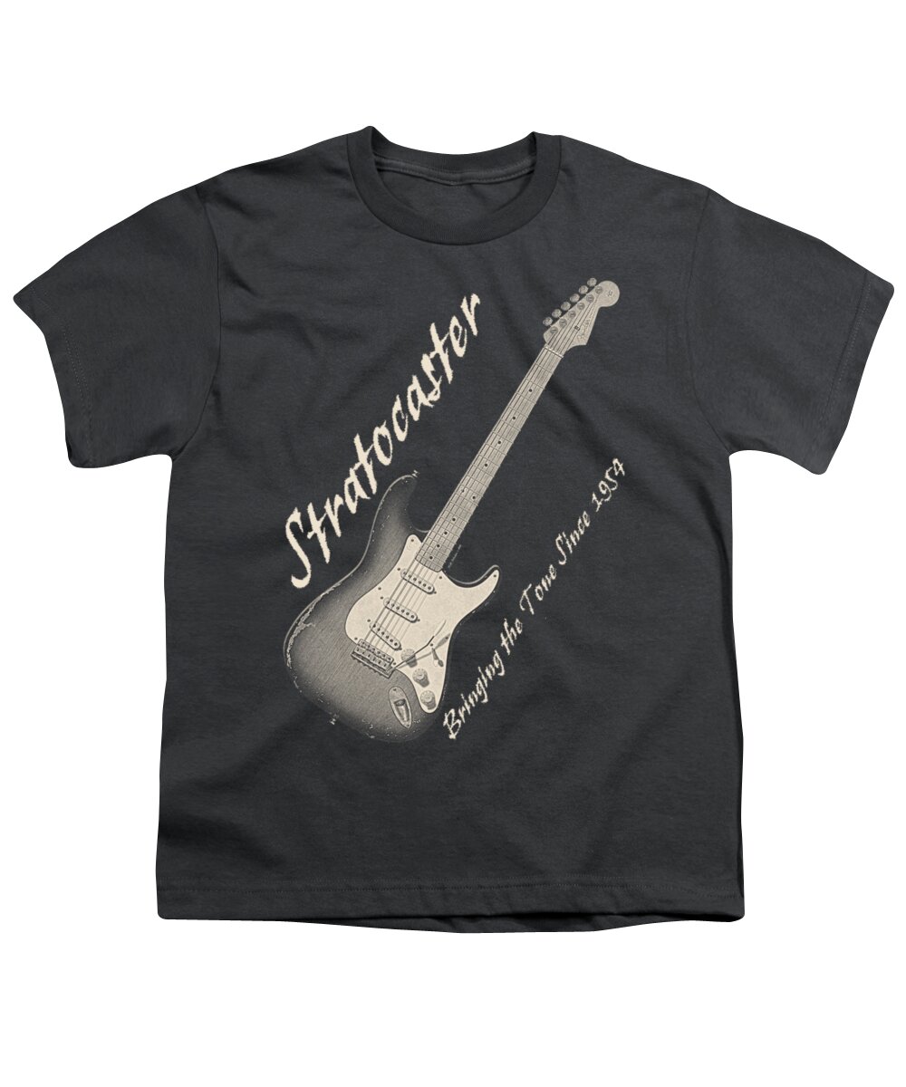 Stratocaster Youth T-Shirt featuring the photograph Bringing the Tone Strat Shirt by WB Johnston