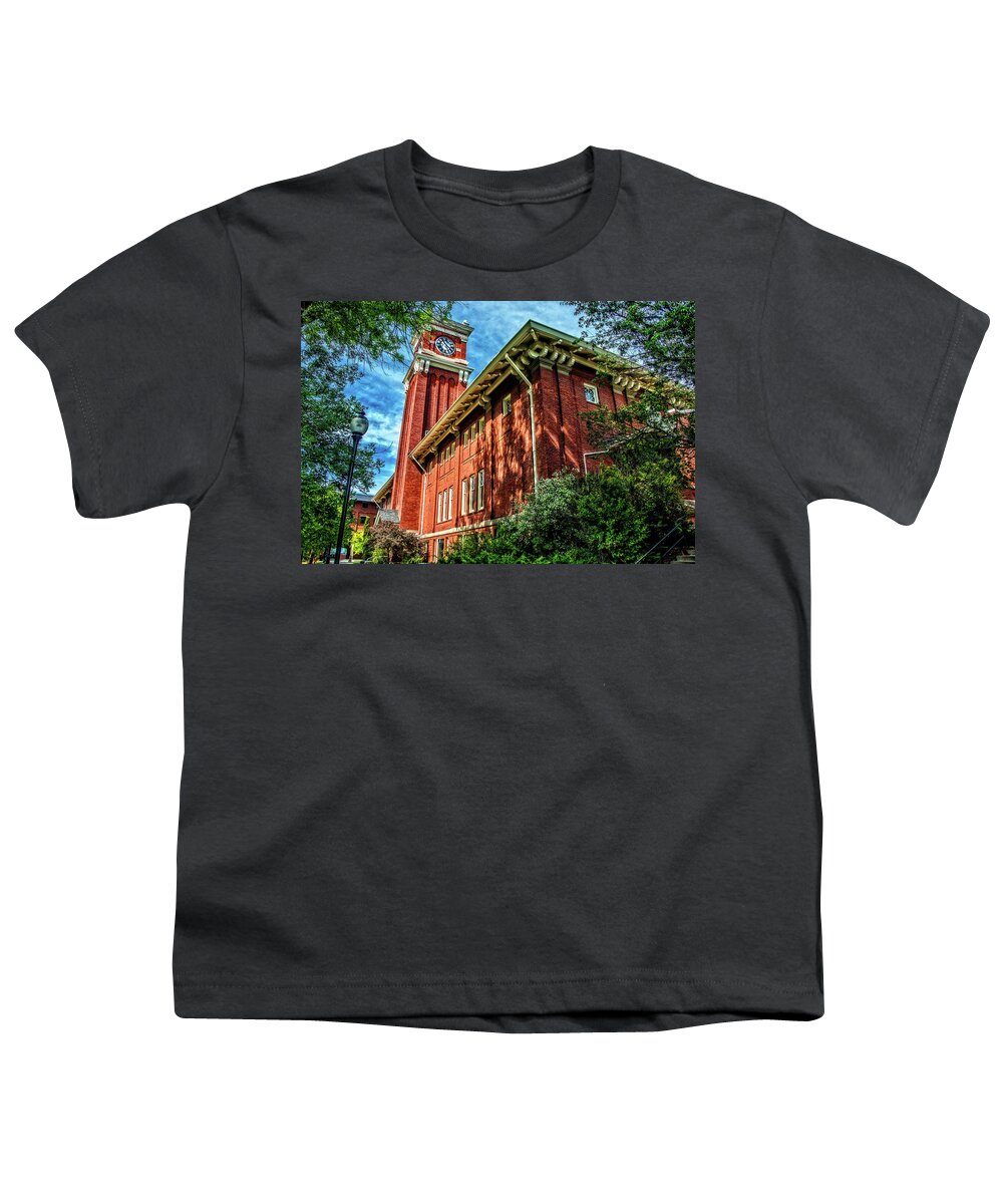 Wsu Youth T-Shirt featuring the photograph Bryan Hall in the trees by Ed Broberg