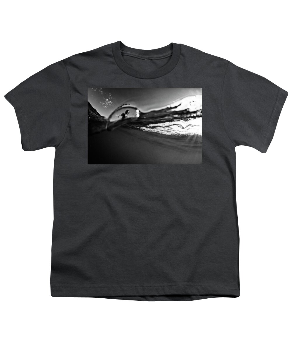Surfing Youth T-Shirt featuring the photograph Bubble Surfer by Nik West