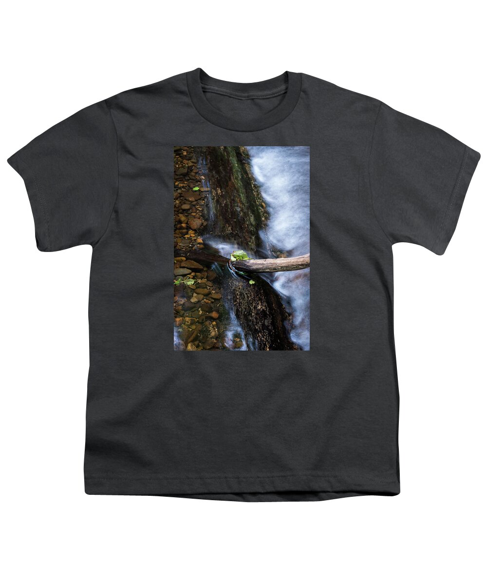 Buried Youth T-Shirt featuring the photograph Buried Log by Robert Potts