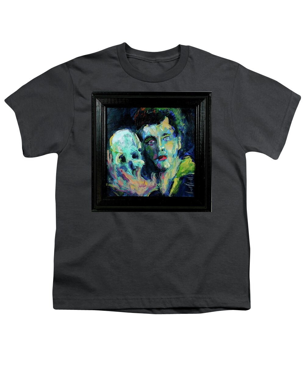 Painting Youth T-Shirt featuring the painting Burton's Hamlet by Les Leffingwell