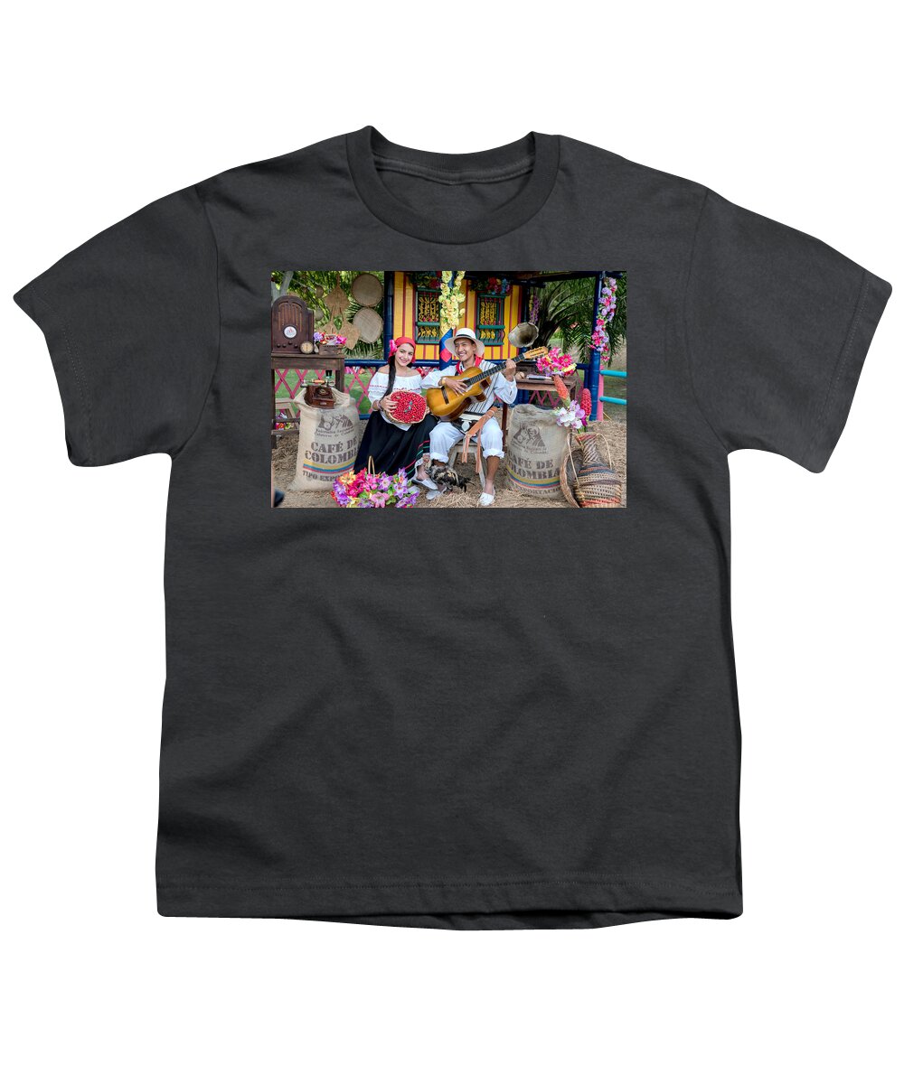 Cafe Youth T-Shirt featuring the photograph Cafe De Colombia by Jaime Mercado