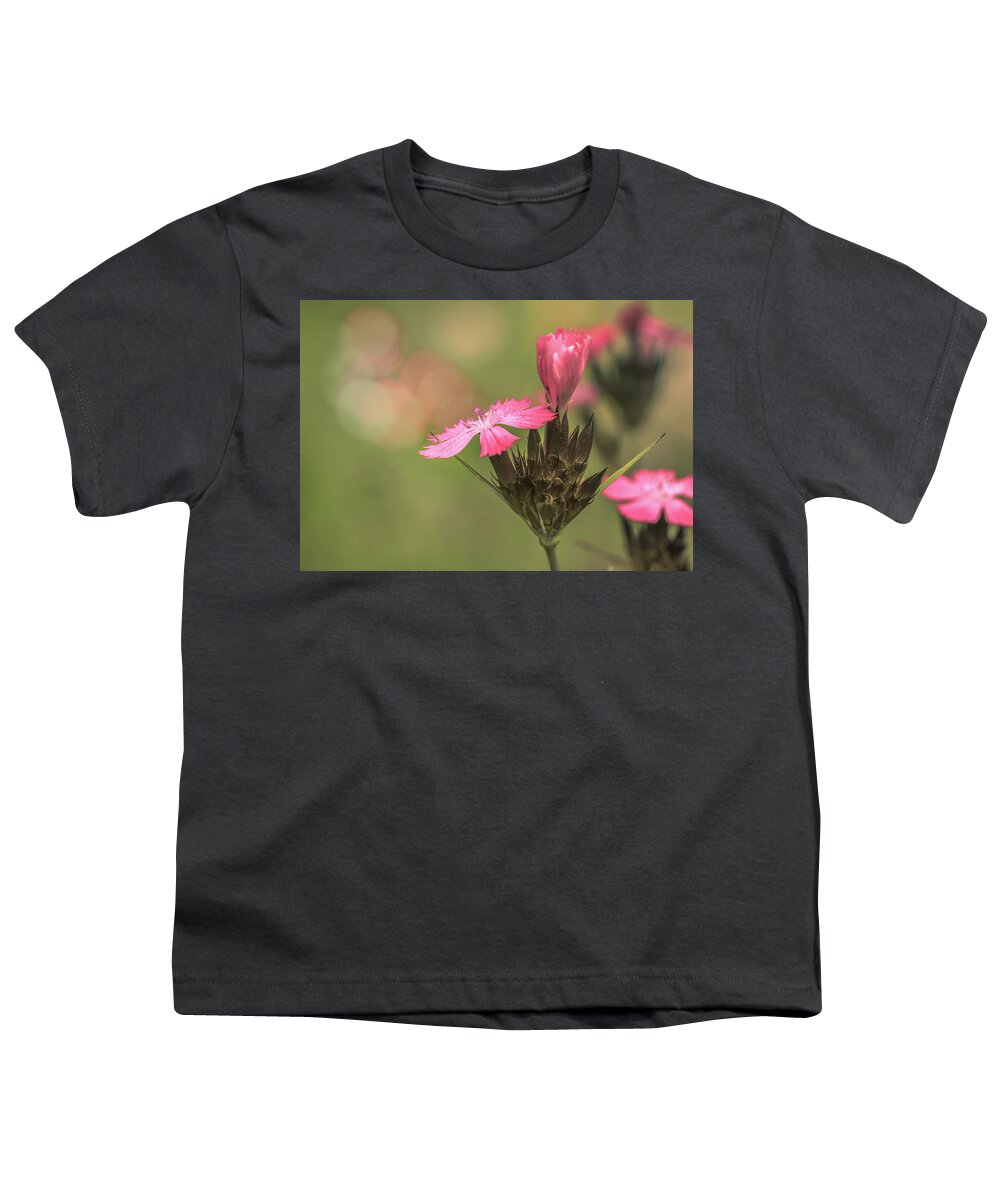 Flower Youth T-Shirt featuring the photograph Carthusian Pink by Tim Abeln