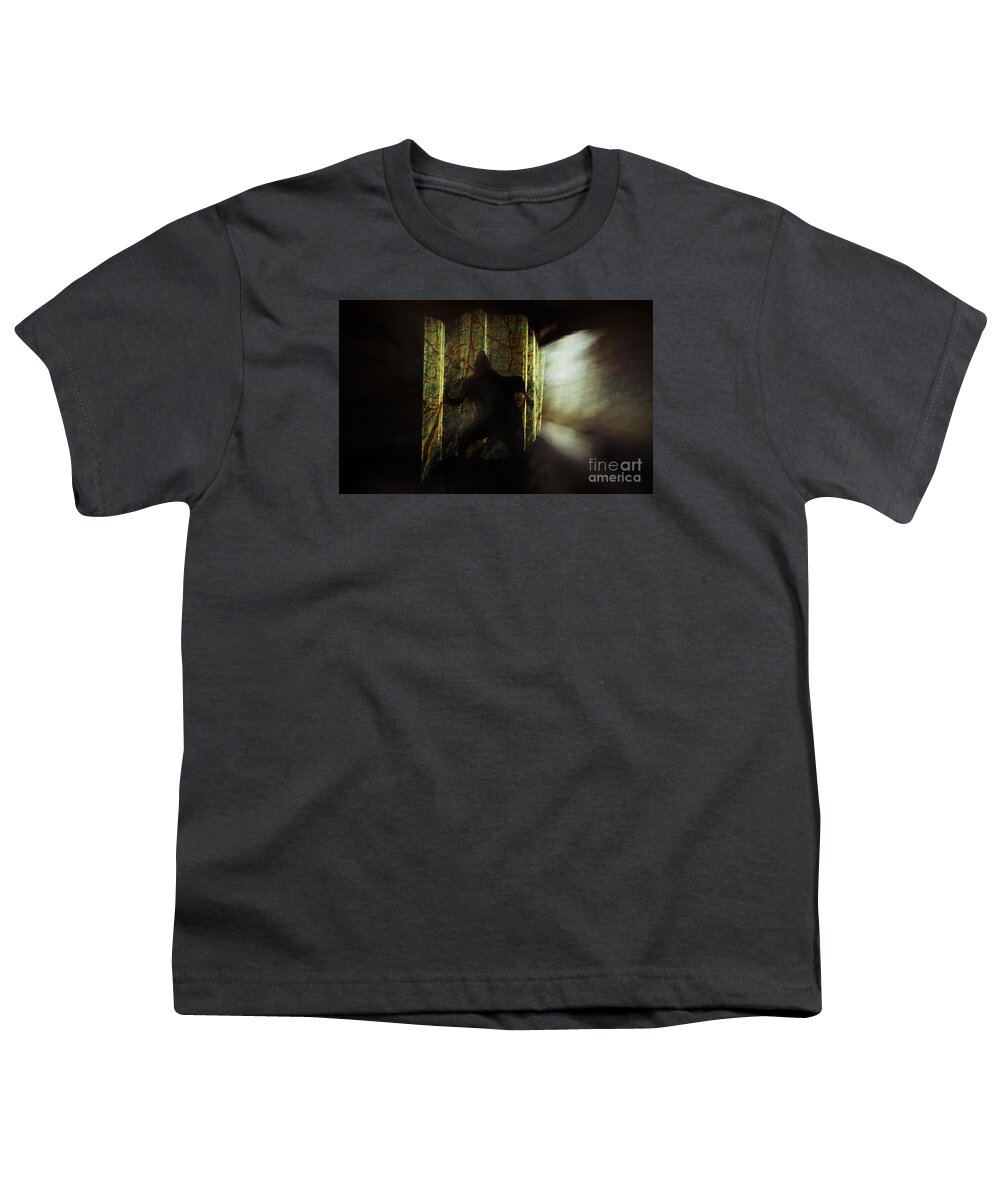 Shadow Youth T-Shirt featuring the photograph Chasing Shadows by Jim Cook