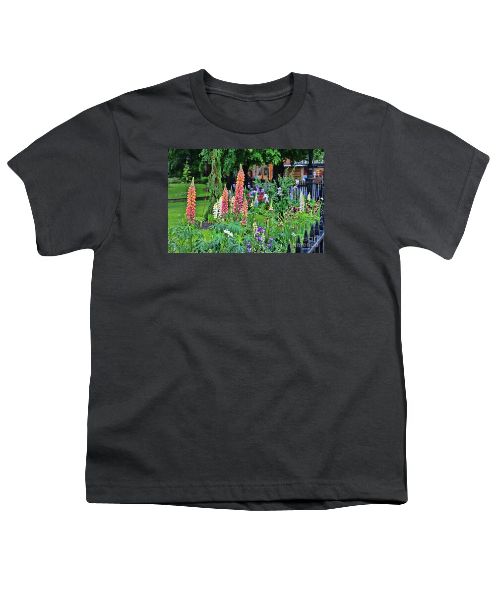Lupines Youth T-Shirt featuring the photograph Chester England Lupines 6830 by Jack Schultz