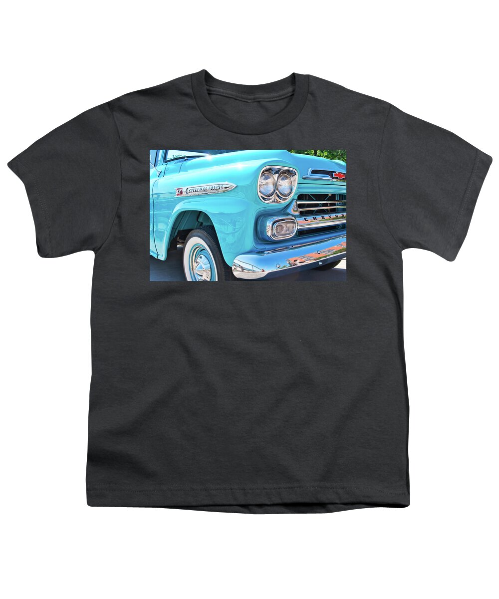 Burlington Youth T-Shirt featuring the photograph Chevrolet Apache Truck by Nick Mares