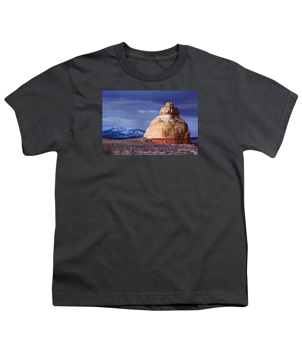 Church Rock Utah Landscape Stone Scene Scenery Youth T-Shirt featuring the photograph Church Rock by Ken DePue