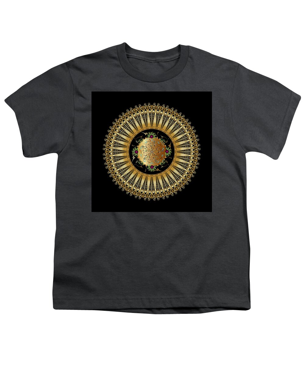 Mandala Youth T-Shirt featuring the digital art Circulosity No 3396 by Alan Bennington