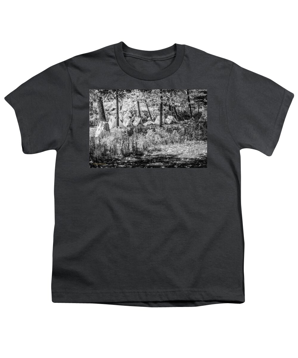 Trees Youth T-Shirt featuring the photograph Civil War at Wolcott Mill Metro park by LeeAnn McLaneGoetz McLaneGoetzStudioLLCcom