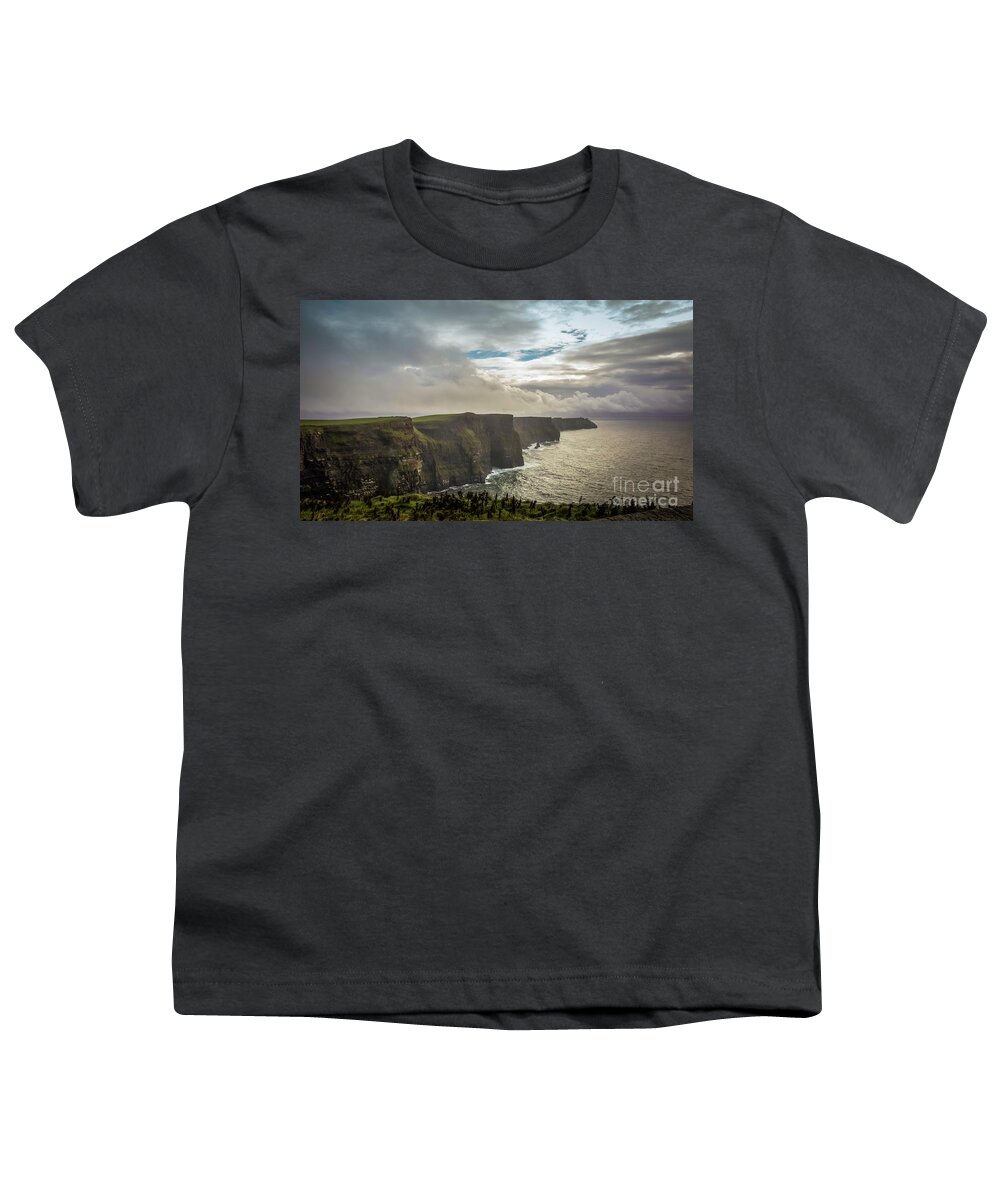 Cliffs Of Moher Youth T-Shirt featuring the photograph Cliffs of Moher by Agnes Caruso