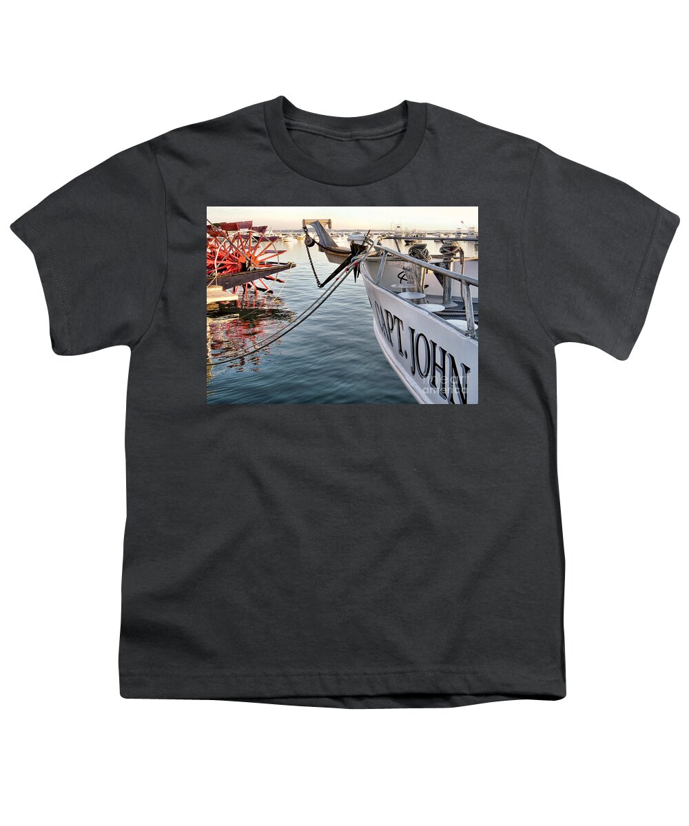 Boats Youth T-Shirt featuring the photograph Close Proximity by Janice Drew