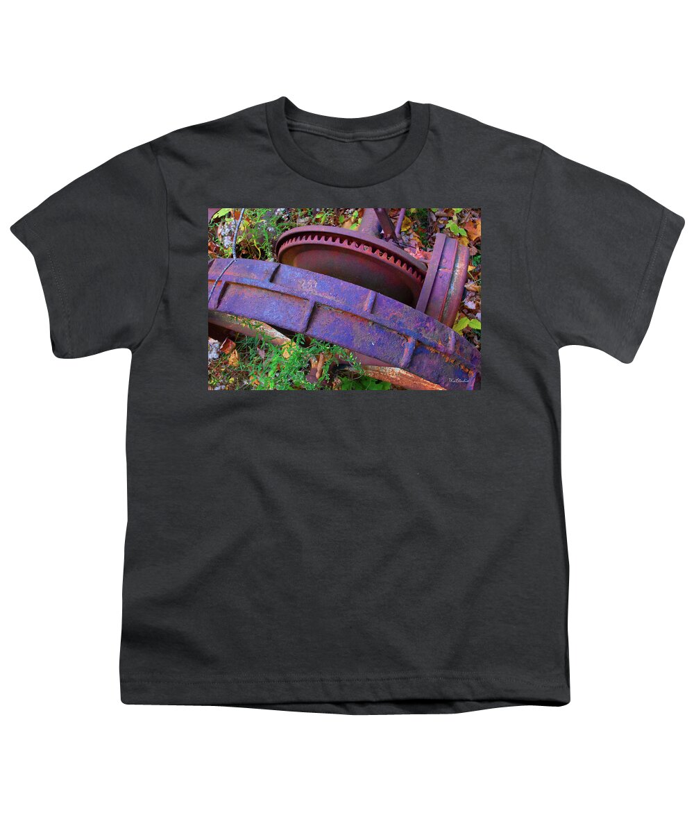 Maine Youth T-Shirt featuring the photograph Colorful Gear by Tim Kathka