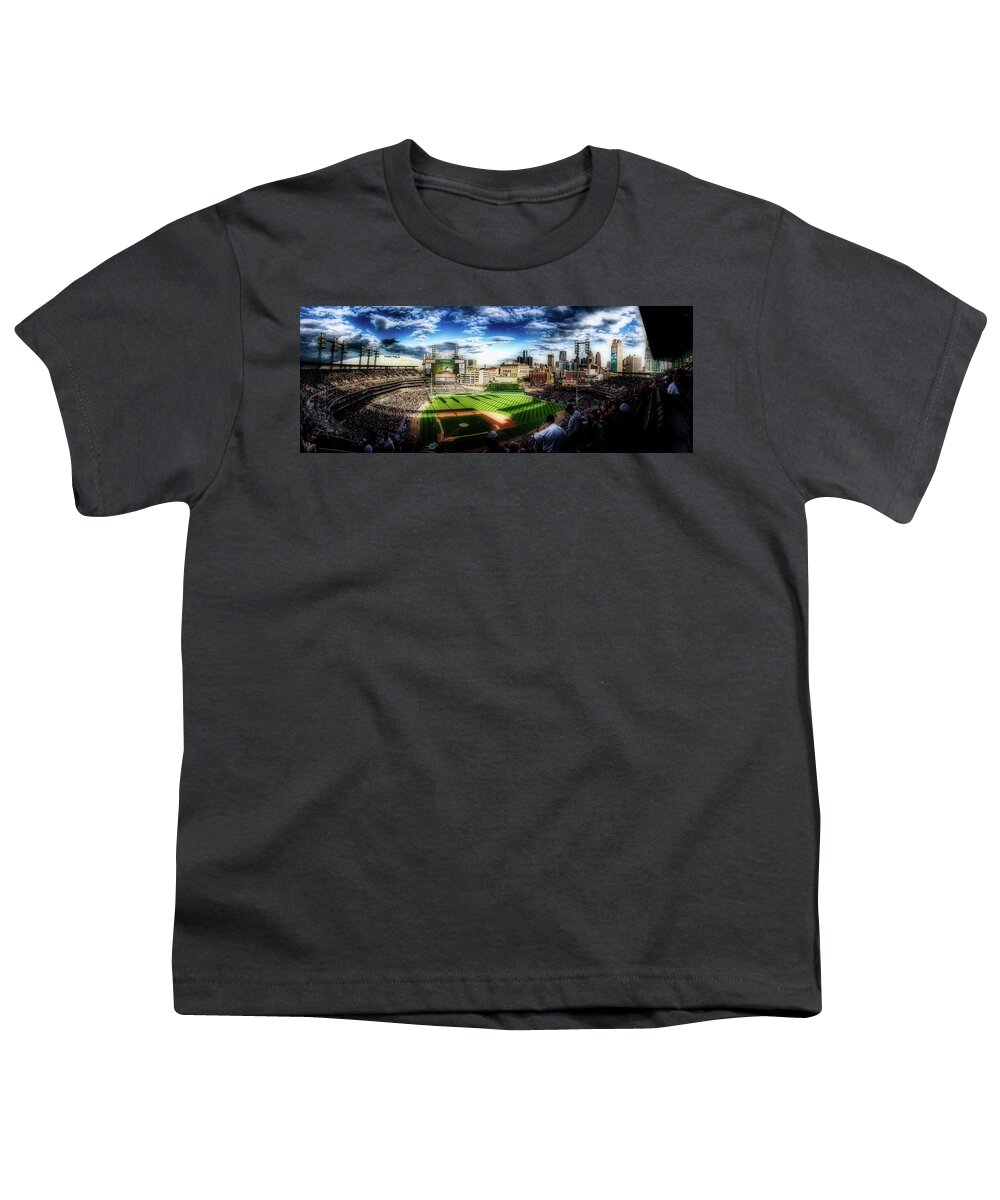 Comerica Park Youth T-Shirt featuring the photograph Comerica Park, Detroit by Mountain Dreams