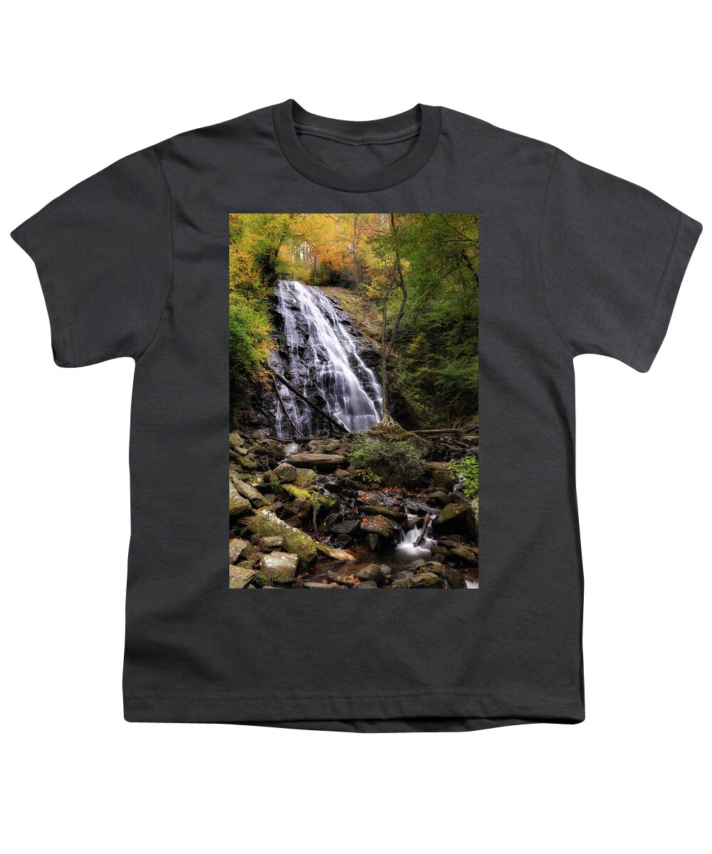 North Carolina Youth T-Shirt featuring the photograph Crabtree Falls #1 by C Renee Martin