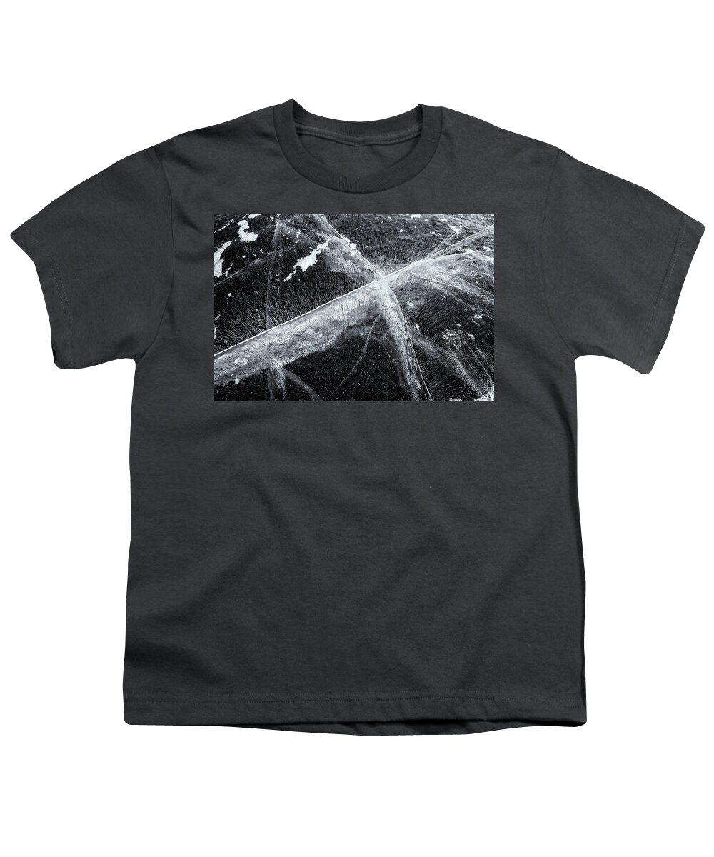 Weather Youth T-Shirt featuring the photograph Cracks by Doug Gibbons