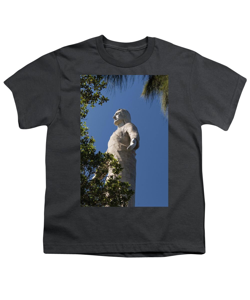 Christ Youth T-Shirt featuring the photograph Cristo De El Picacho - 2 by Hany J