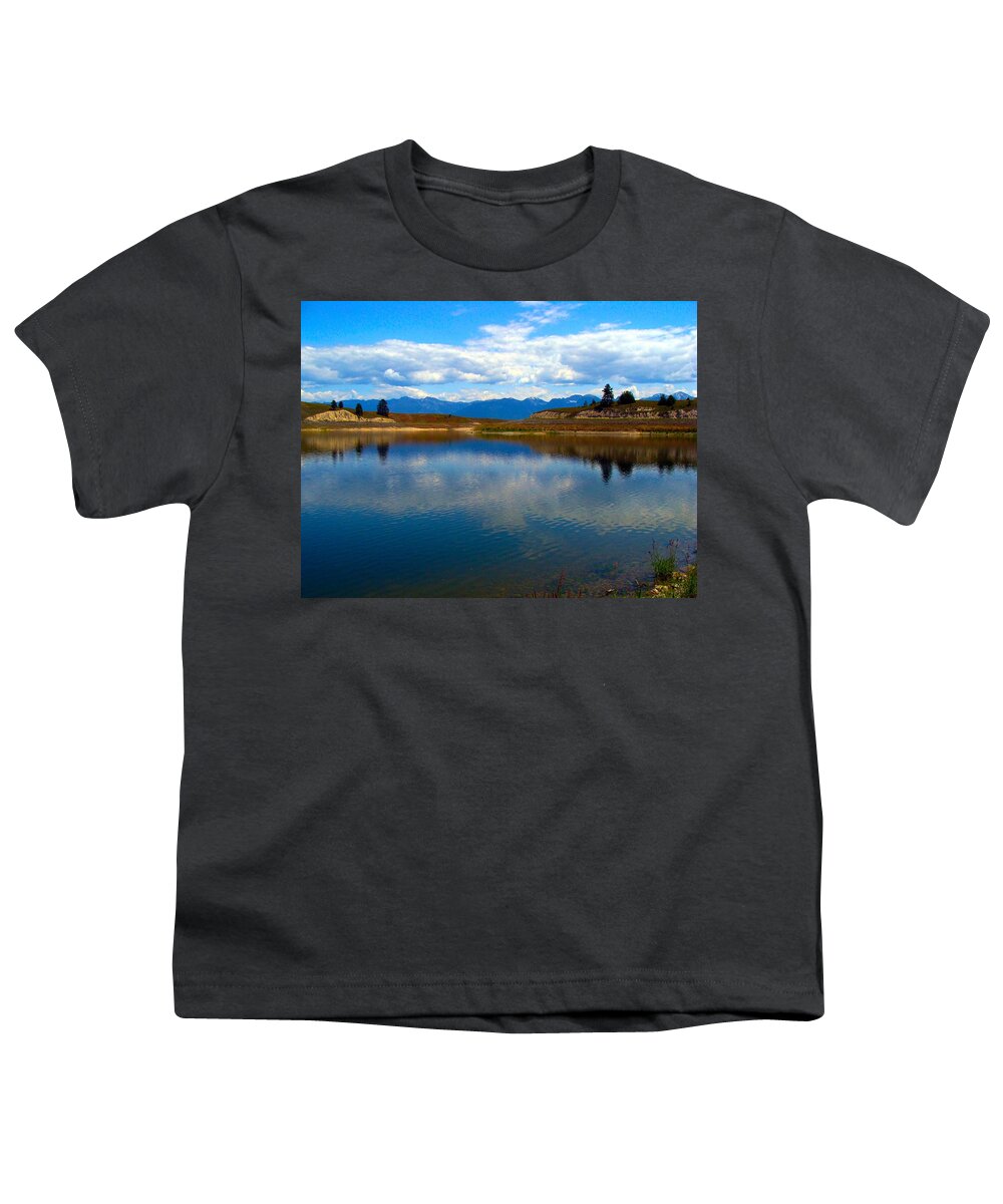 Lake Youth T-Shirt featuring the photograph Crow Lake Montana by Karon Melillo DeVega