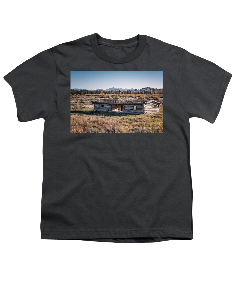 Barn Youth T-Shirt featuring the photograph Cunningham Cabin 4 by Al Andersen