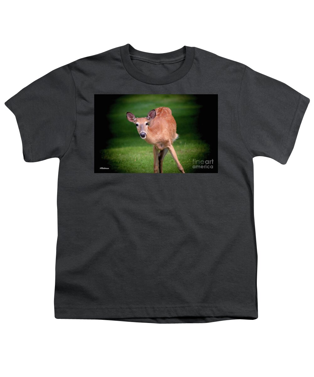 Deer Youth T-Shirt featuring the photograph Curiosity by Veronica Batterson