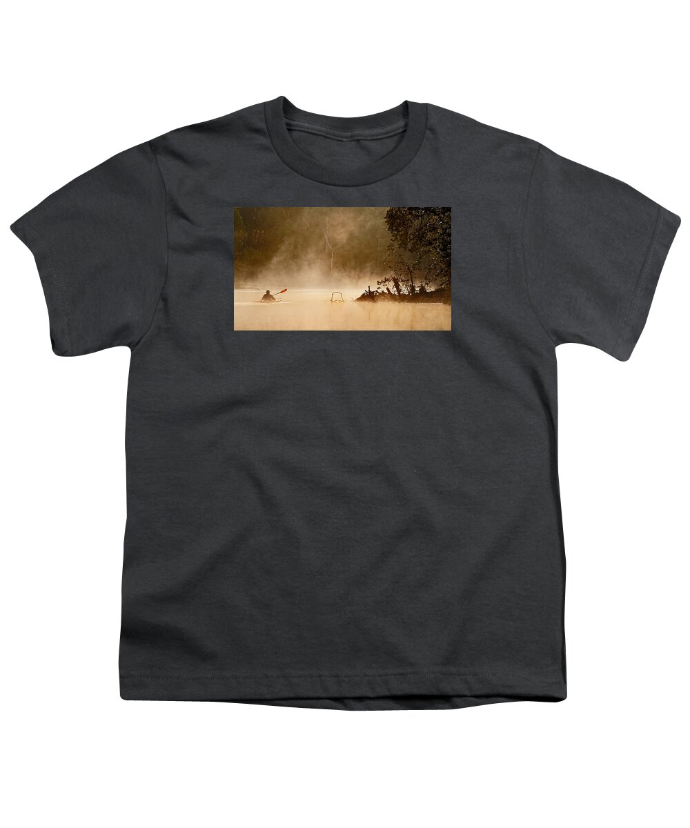 2015 Youth T-Shirt featuring the photograph Cutting Through the Mist by Robert Charity