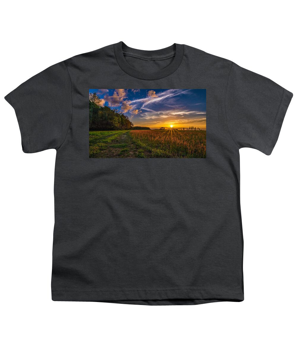 Dawn In The Lower 40 Prints Youth T-Shirt featuring the photograph Dawn In The Lower 40 by John Harding