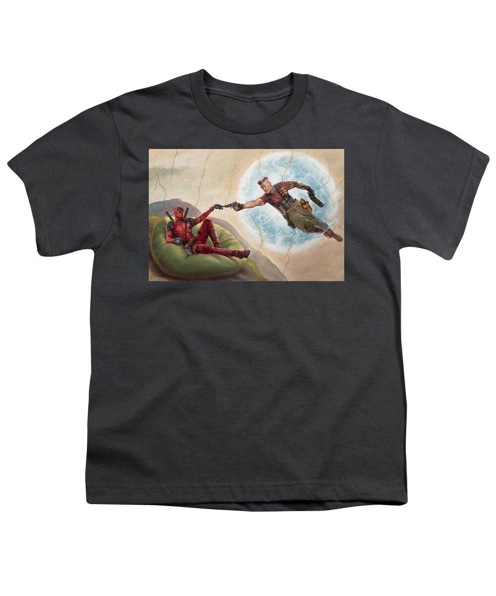 Deadpool 2 Youth T-Shirt featuring the digital art Deadpool 2 by Super Lovely