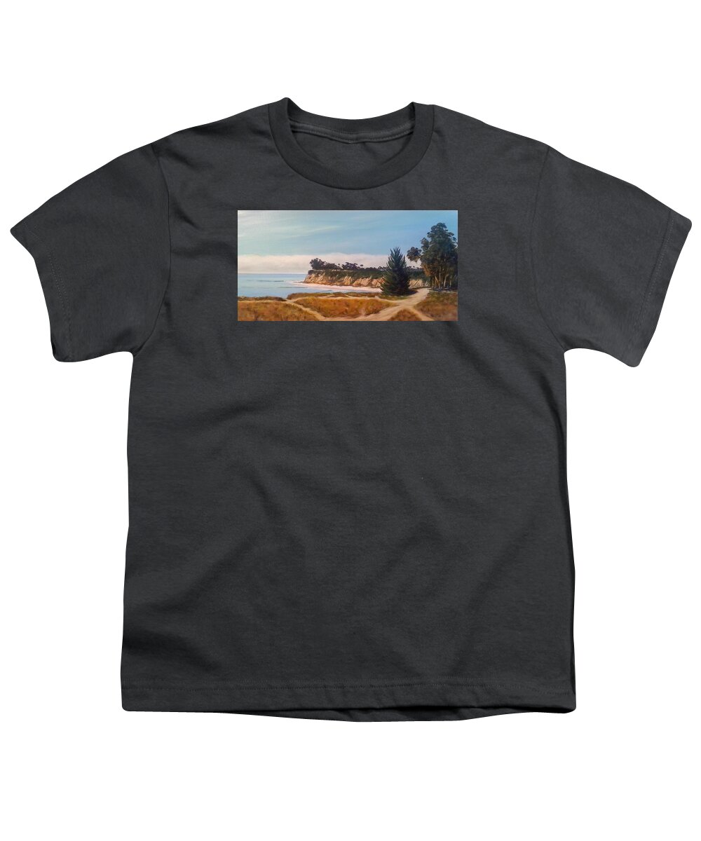 Seascape Youth T-Shirt featuring the painting Short walk to Devereux Point by Jeffrey Campbell