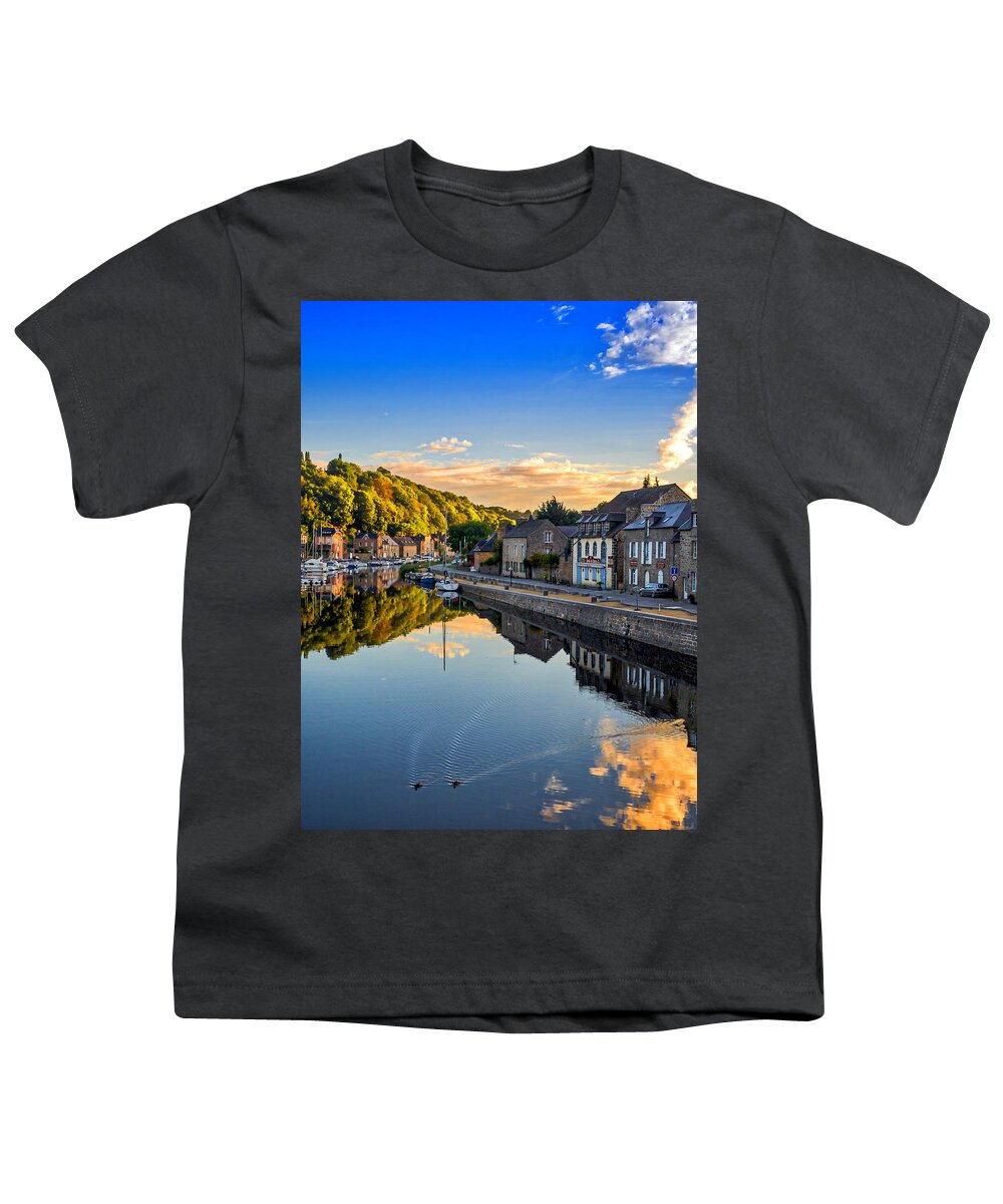 Dinan Youth T-Shirt featuring the photograph Dinan Dawn by Mark Llewellyn
