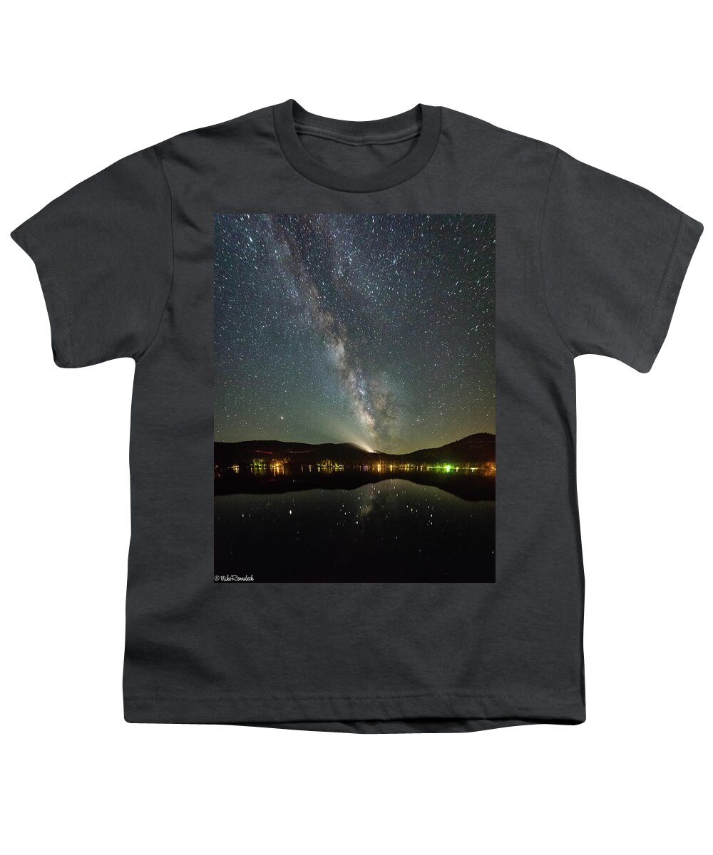 Donner Lake Youth T-Shirt featuring the photograph Donner Lake Milky Way by Mike Ronnebeck