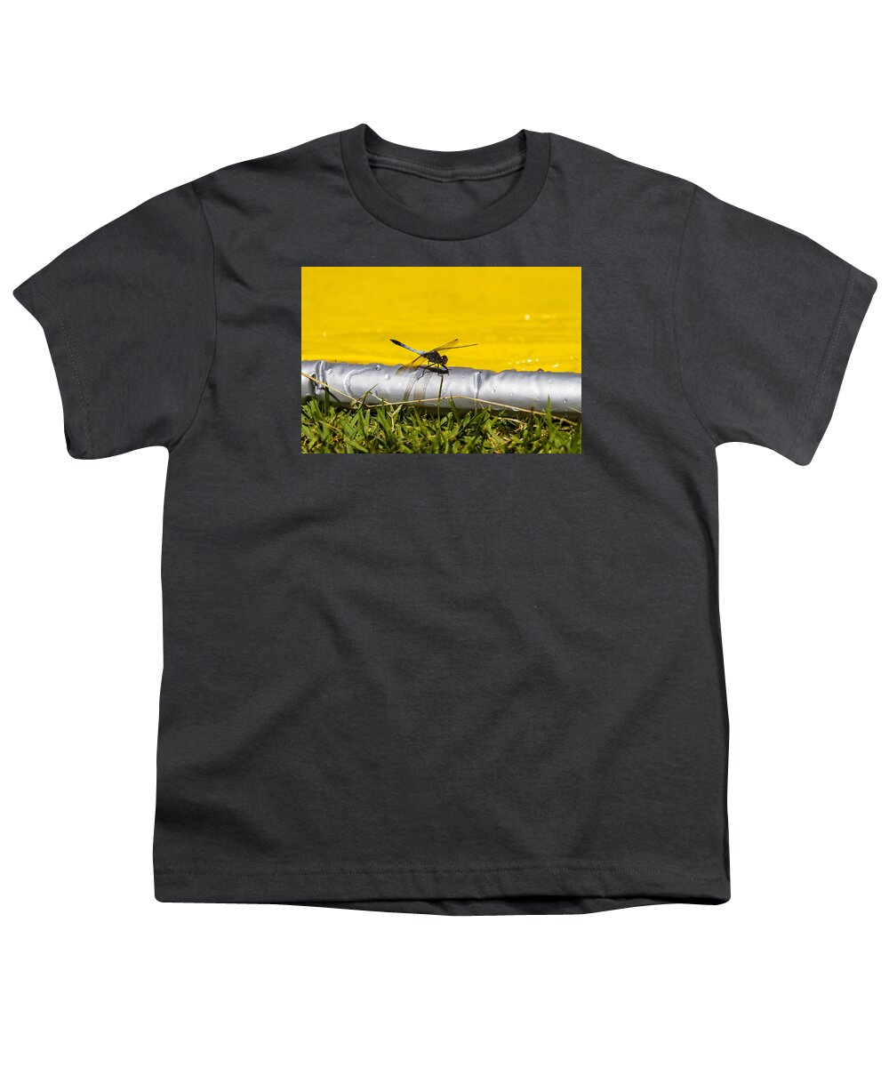 Dragonfly Youth T-Shirt featuring the photograph Dragonfly by Mik Rowlands