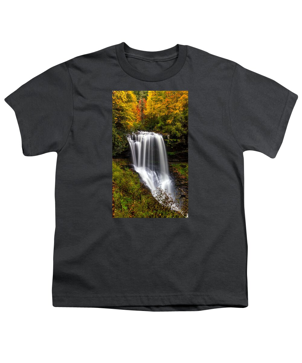 Waterfall Youth T-Shirt featuring the photograph Dry Falls in October by Chris Berrier