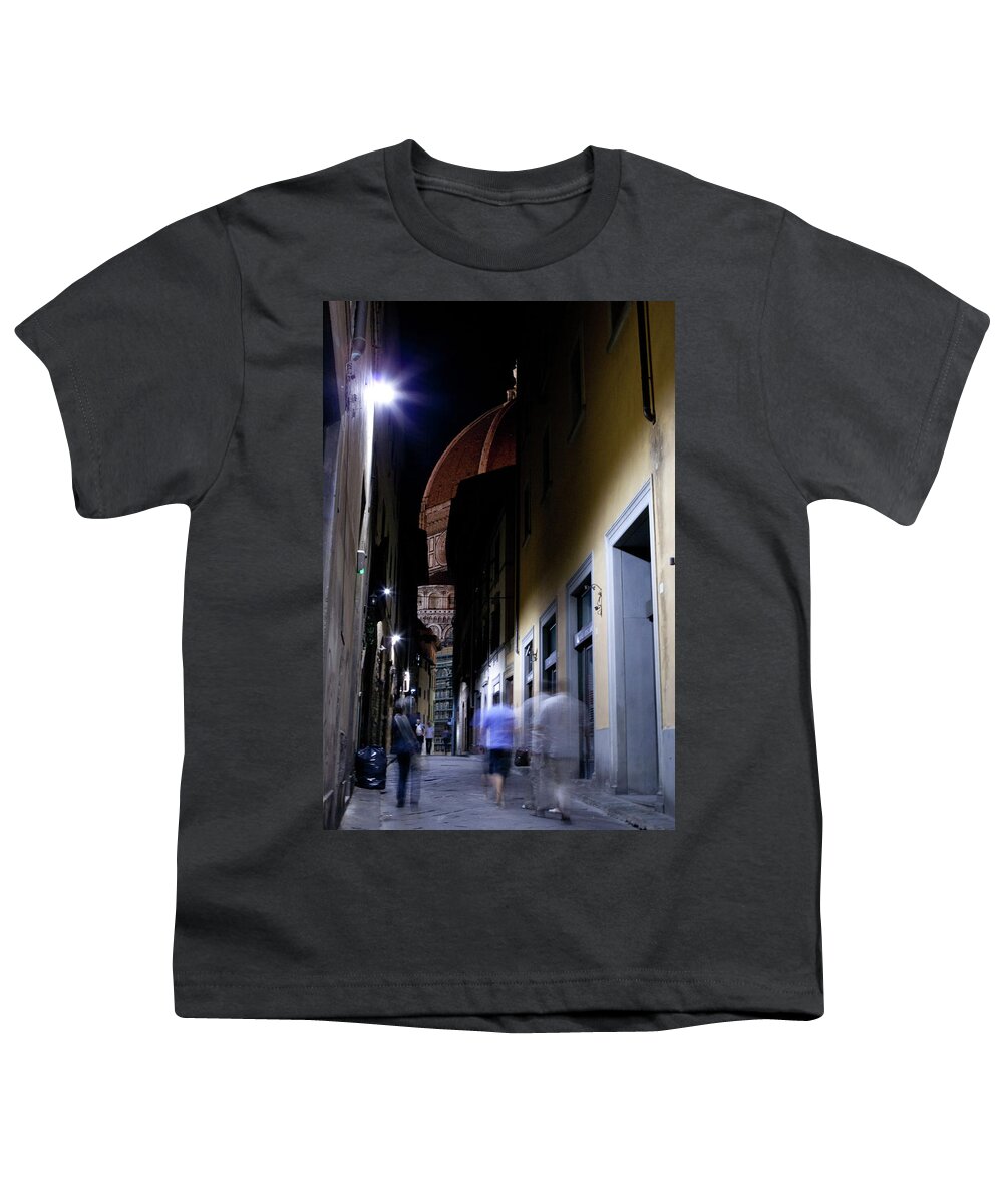 Duomo Youth T-Shirt featuring the photograph Duomo in the Dark by Matthew Wolf