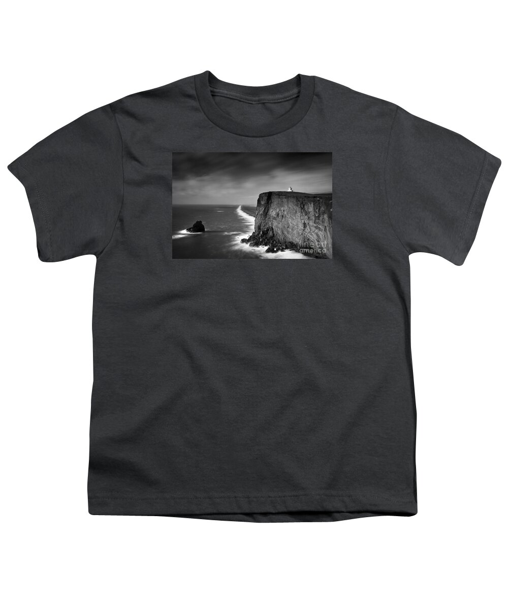 Iceland Youth T-Shirt featuring the photograph Dyrholaey Lighthouse by Gunnar Orn Arnason