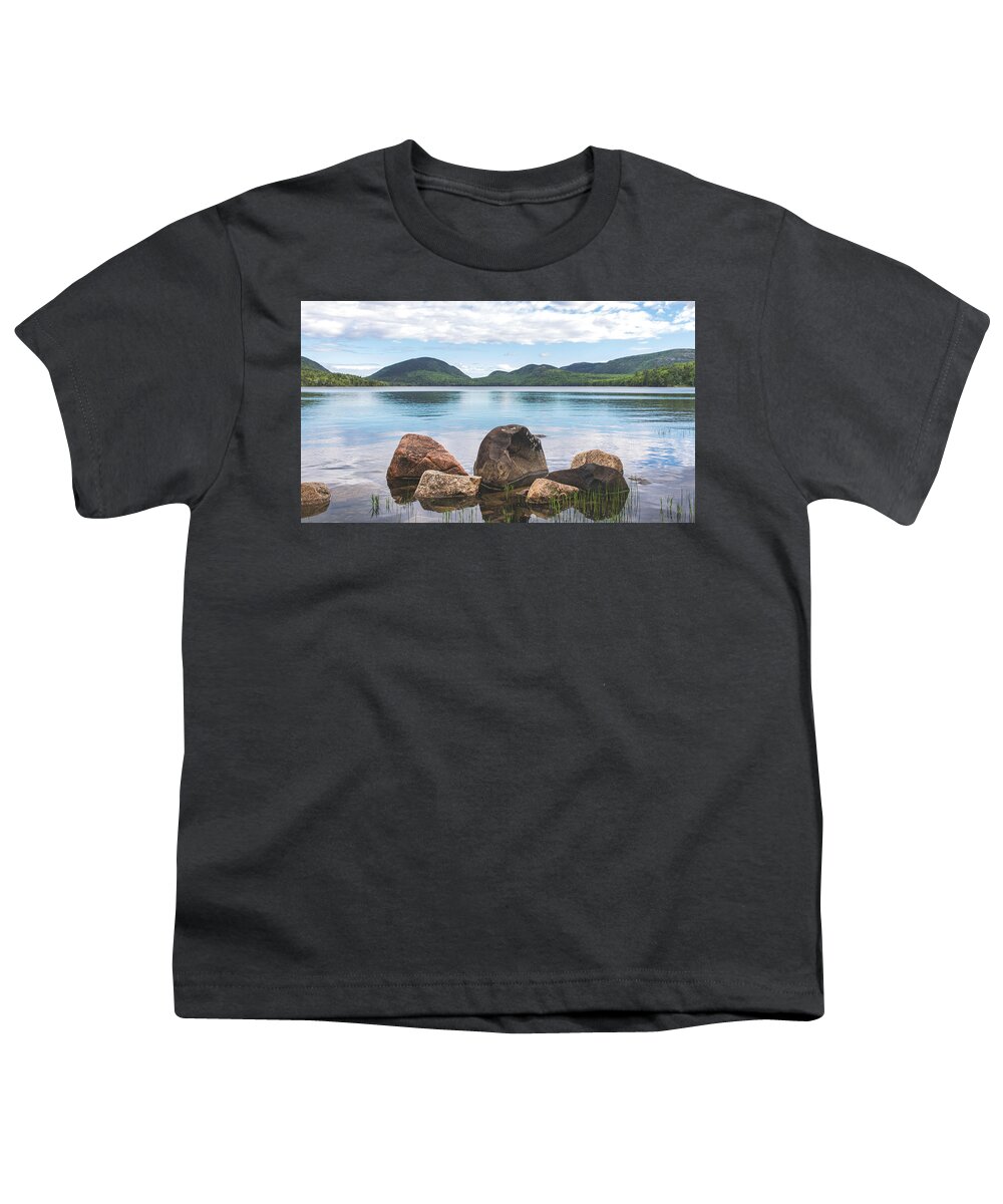 Acadia National Park Youth T-Shirt featuring the photograph Eagle Lake by Holly Ross