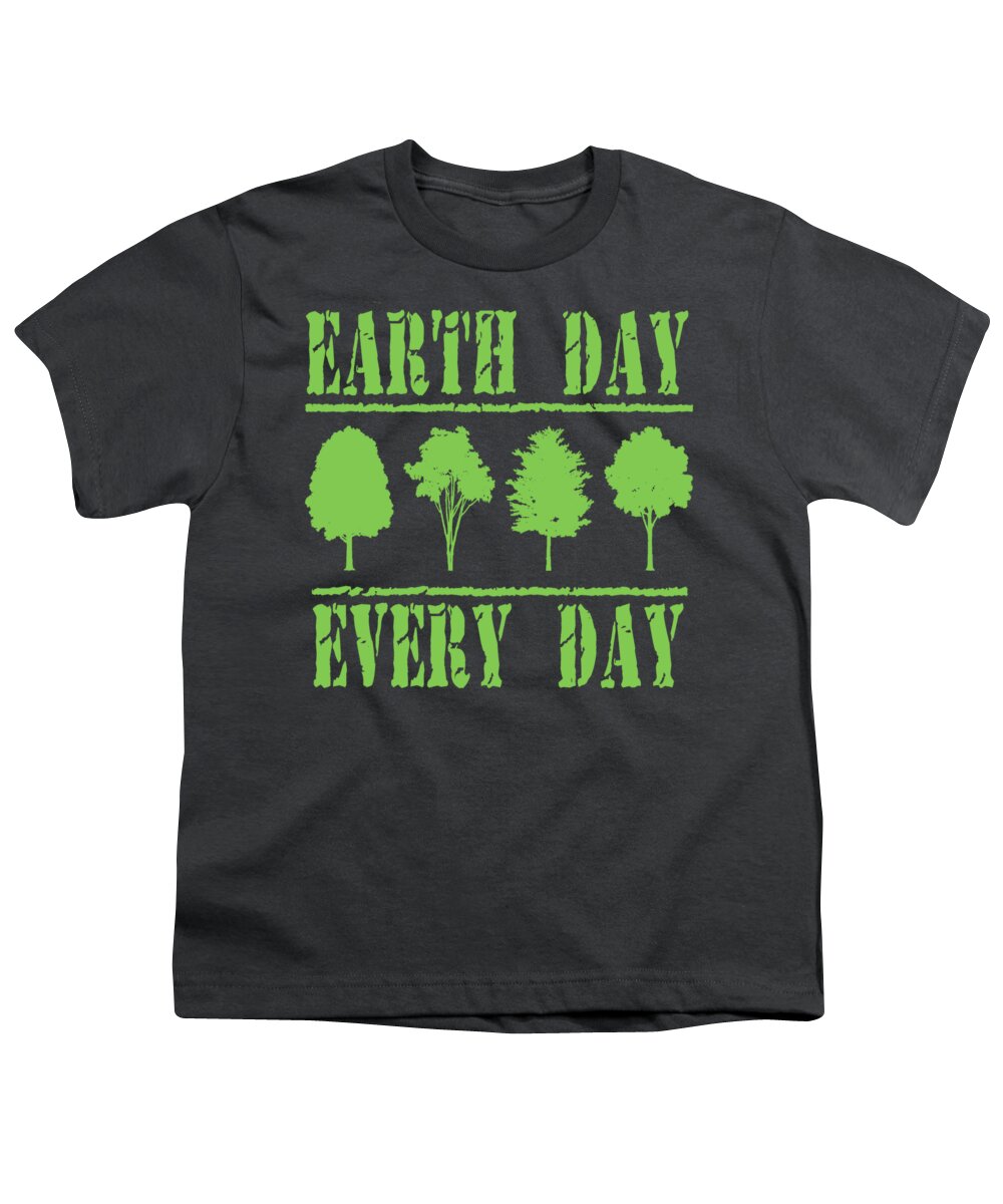 Earth Day Youth T-Shirt featuring the digital art Earth Day Every Day by David G Paul