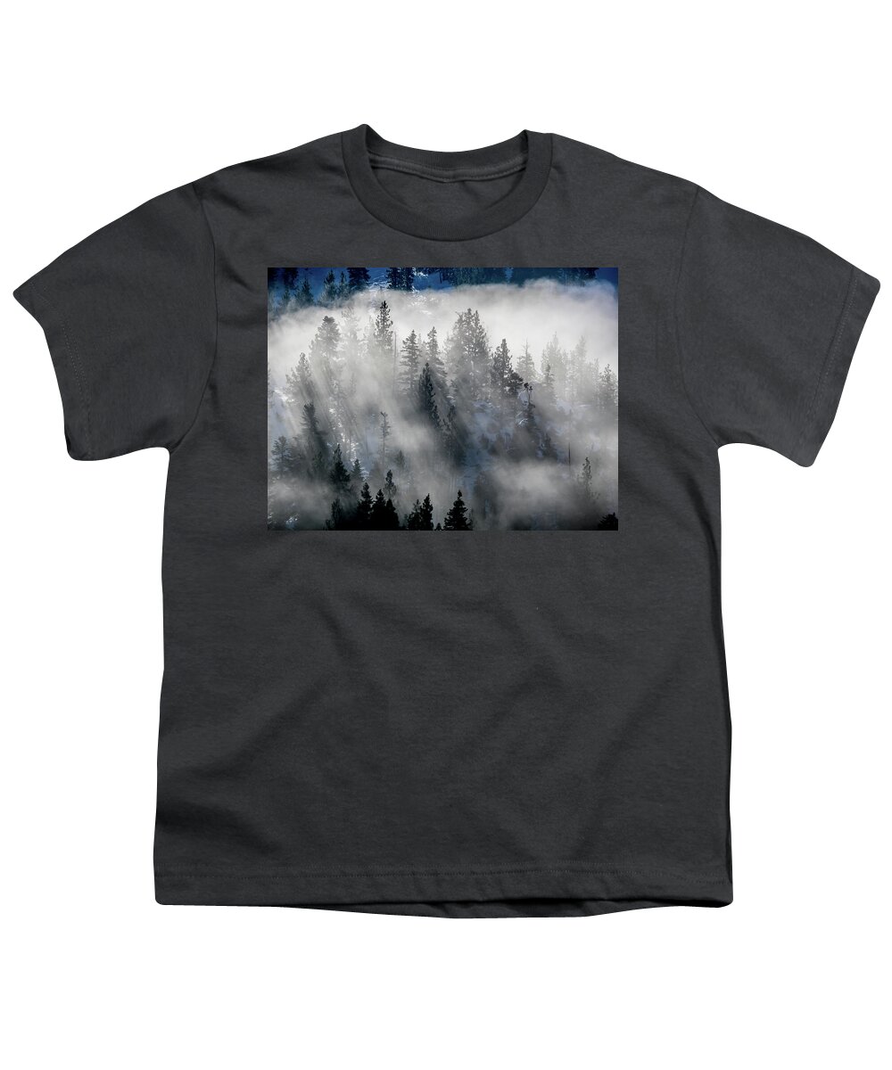 Clouds Youth T-Shirt featuring the photograph East Shore Inversion, Lake Tahoe by Martin Gollery