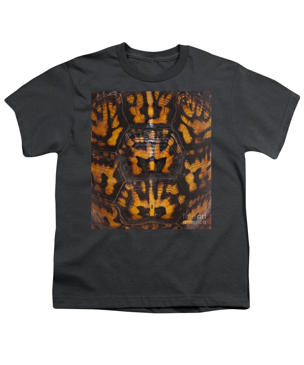 Reptile Youth T-Shirt featuring the photograph Eastern Box Turtle, Shell Pattern by Scott Camazine