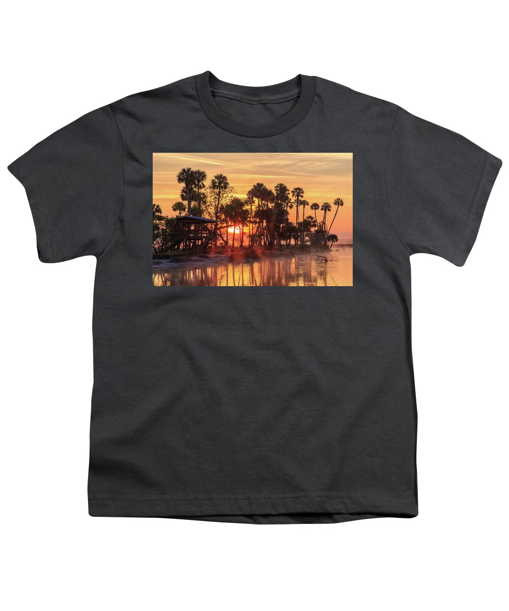 Florida Youth T-Shirt featuring the photograph Econ River Sunrise by Stefan Mazzola