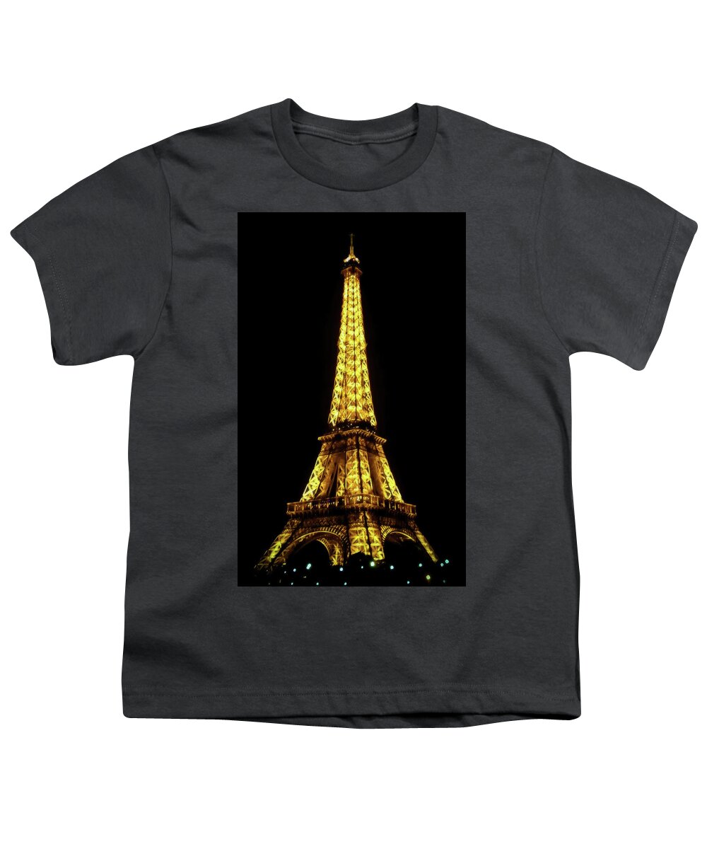 Eiffel Tower Youth T-Shirt featuring the photograph Eiffel Tower by Athena Mckinzie