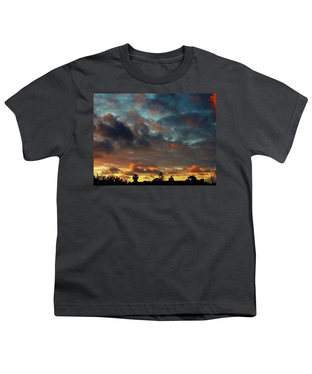 Sunset Youth T-Shirt featuring the photograph Eldritch Sunset by Mark Blauhoefer
