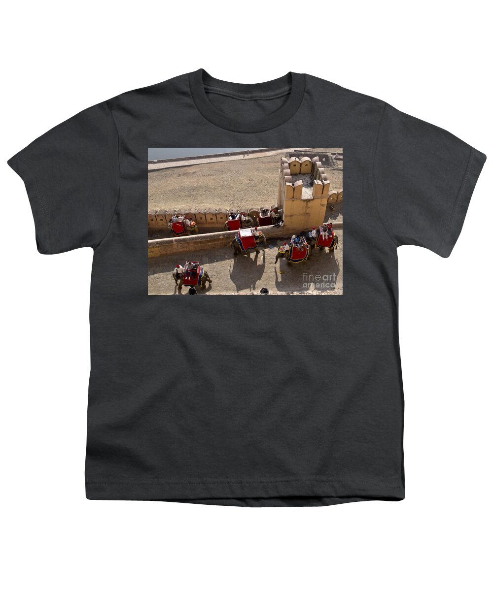 Elephant Youth T-Shirt featuring the photograph Elephant Ride 3 by Elena Perelman