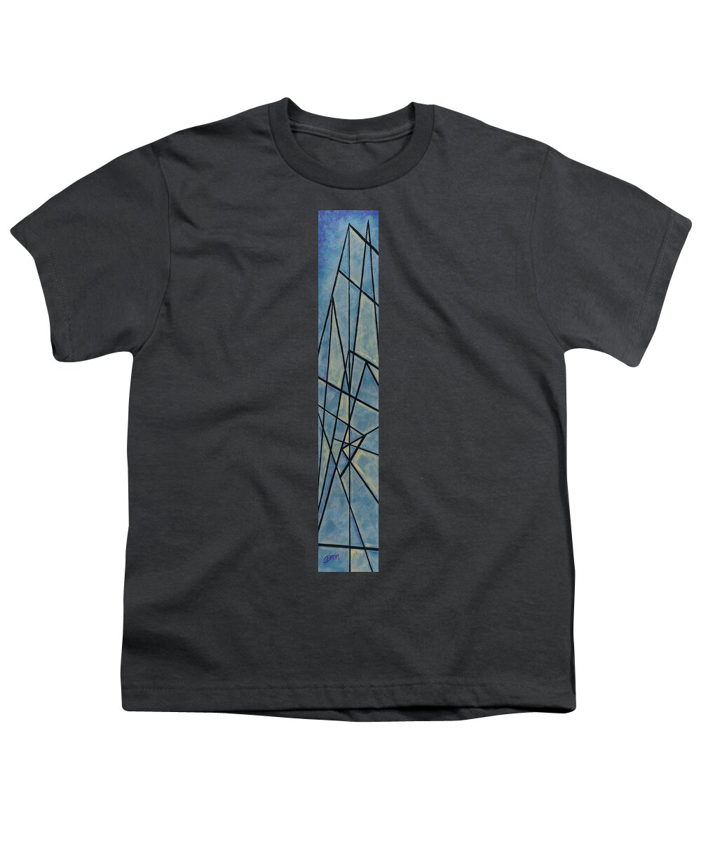 Empire Youth T-Shirt featuring the painting Empire by Darin Jones