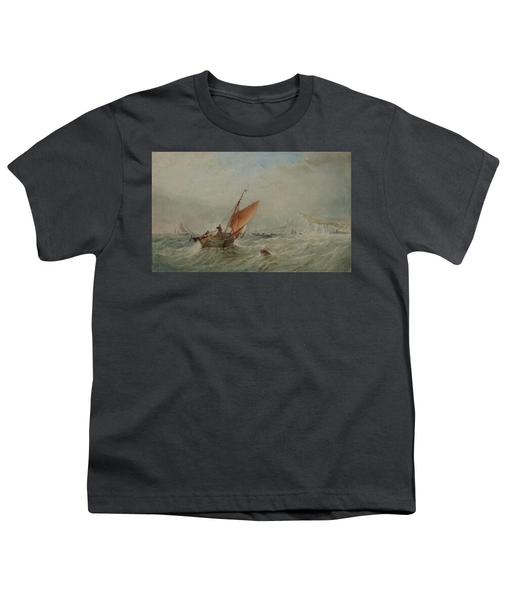 Marine Youth T-Shirt featuring the painting England by Thomas Robins