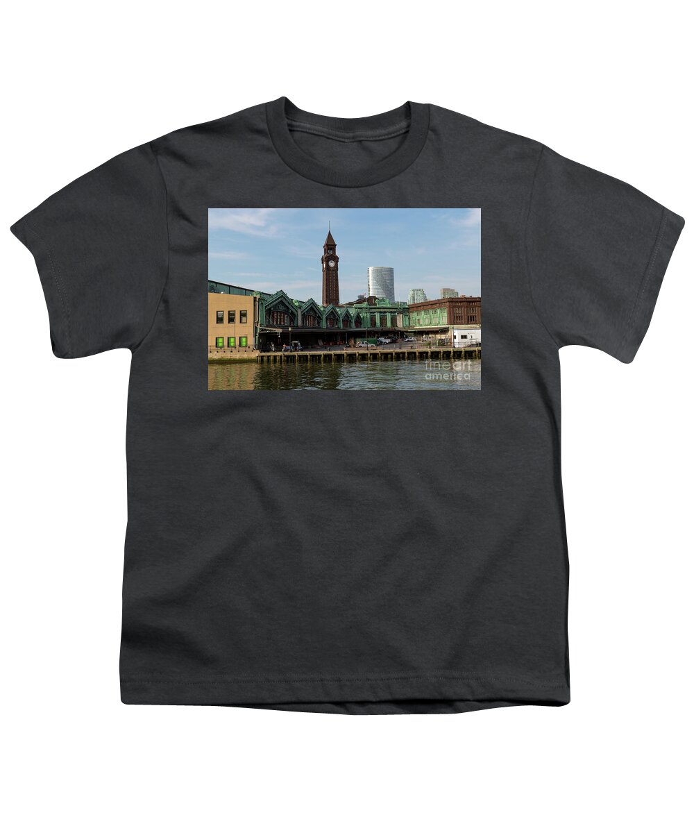 Erie Lackawanna Youth T-Shirt featuring the photograph Erie Lackawanna Tain and Ferry Station Built 1907 by Sam Rino