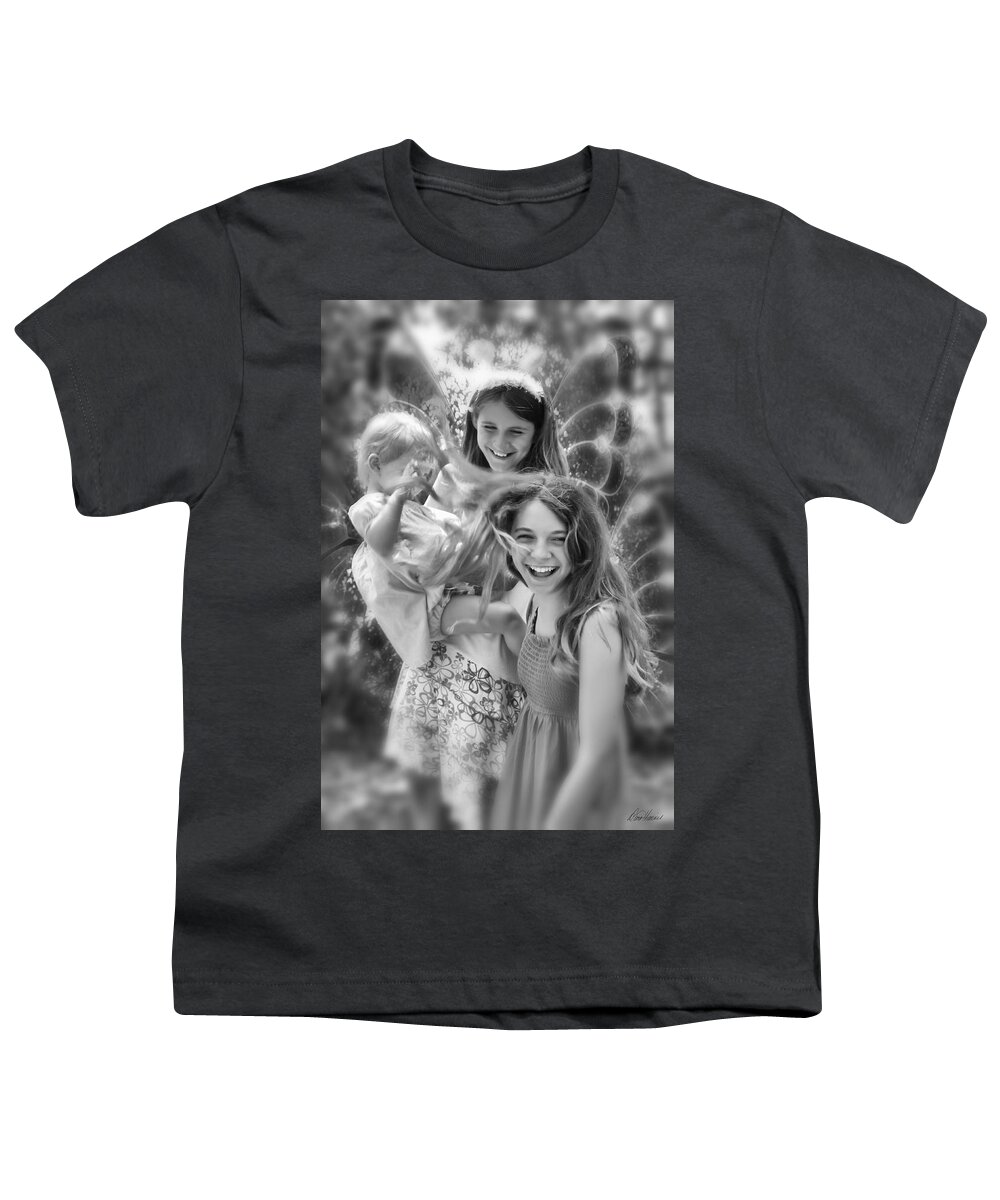 Fairies Youth T-Shirt featuring the photograph Fairies At Play by Diana Haronis