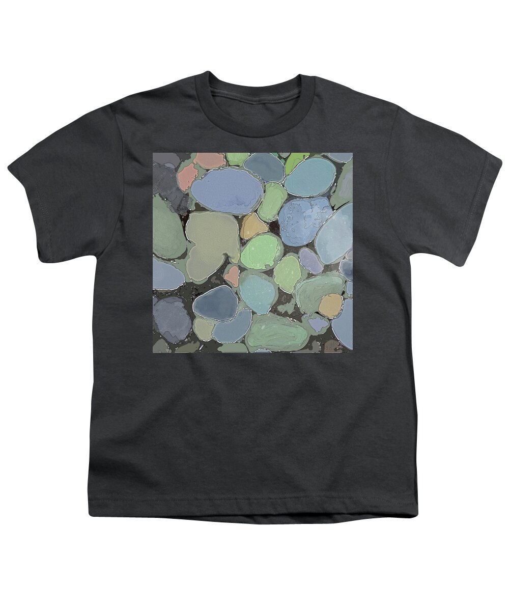 Pebbles Youth T-Shirt featuring the digital art Fairy Pool by Gina Harrison