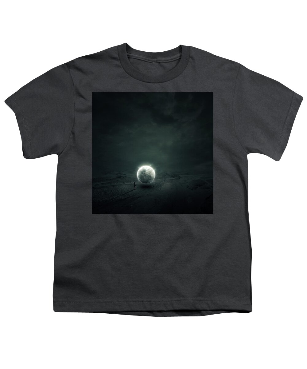 Photo Manipulation Youth T-Shirt featuring the digital art Fallen by Zoltan Toth