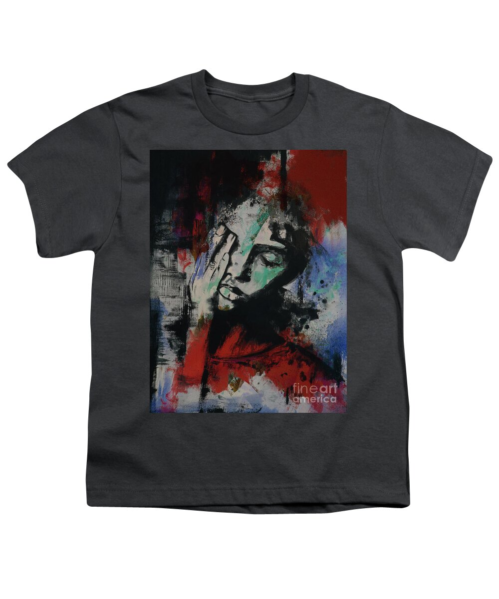 Dance Youth T-Shirt featuring the painting Female art 98mn by Gull G