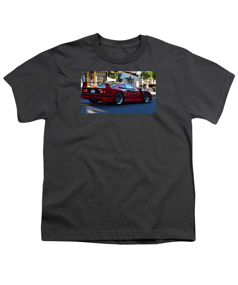  Youth T-Shirt featuring the photograph Ferrari F40 by Dean Ferreira