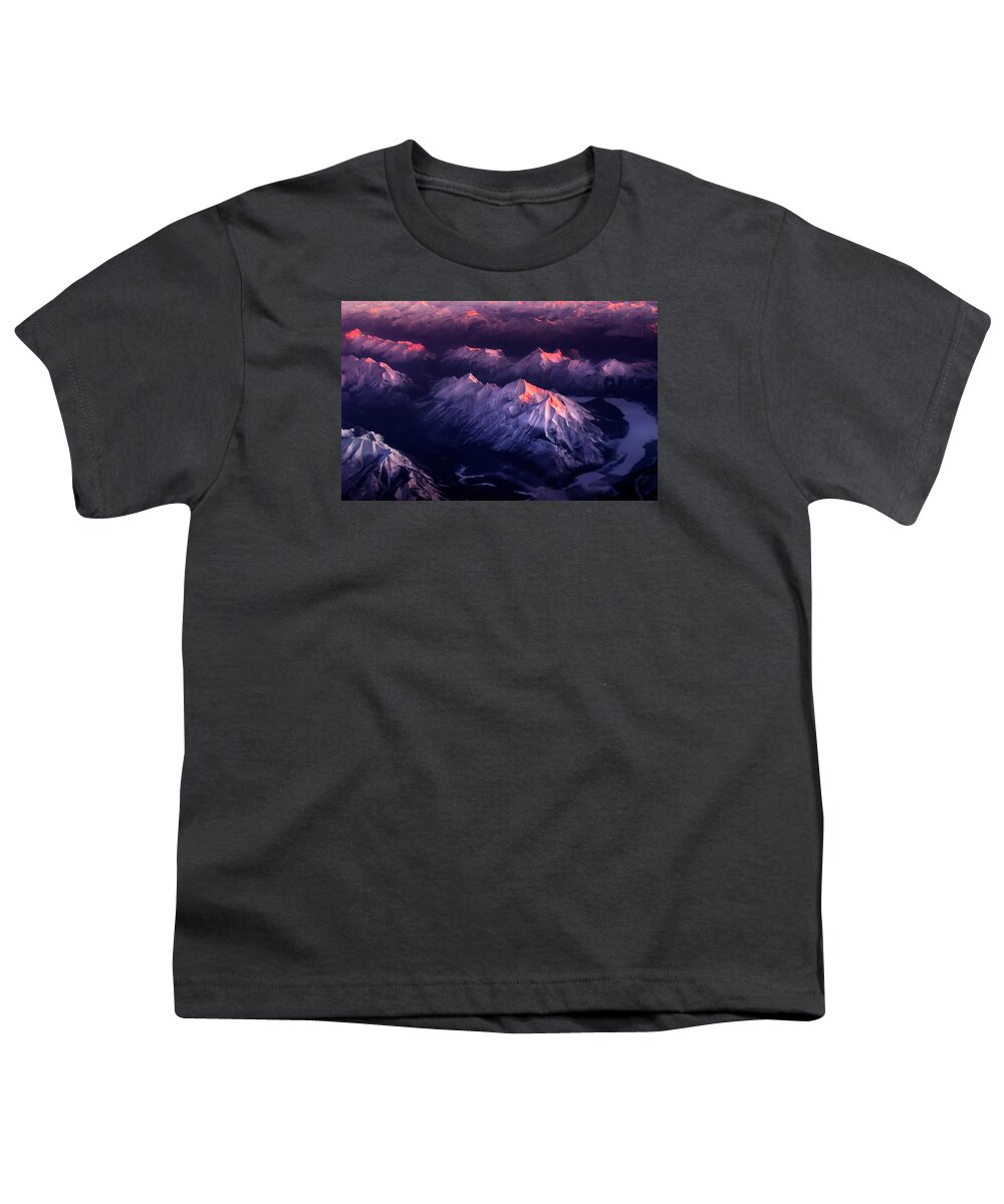 Red Youth T-Shirt featuring the photograph Fire In Ice by John Poon